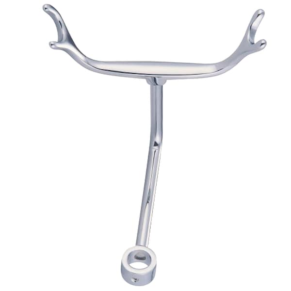 Vintage Shower Pole Holder, Polished Chrome